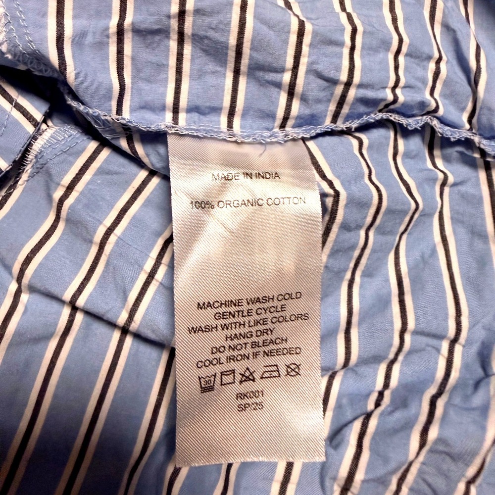 Quince 100% Organic Cotton Poplin Drop Waist Shirt Dress Womens Small - Picture 9 of 11